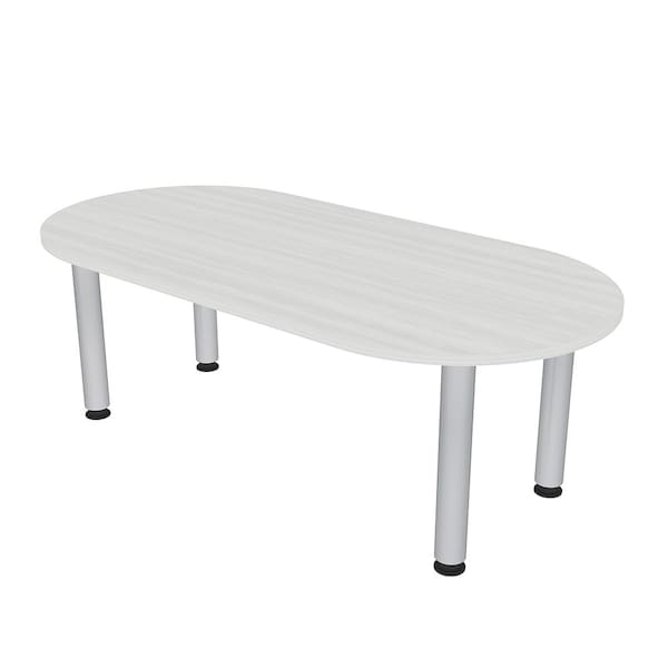 33.5 in W, 59.5 in L, 29 in H, Engineered Wood Top, White
